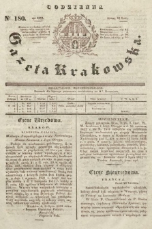 Codzienna Gazeta Krakowska. 1832, nr 180