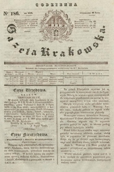 Codzienna Gazeta Krakowska. 1832, nr 186