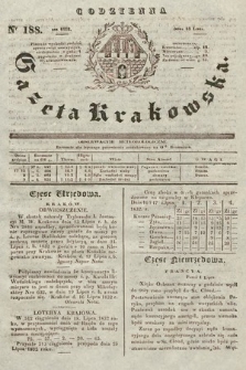 Codzienna Gazeta Krakowska. 1832, nr 188