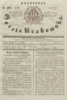 Codzienna Gazeta Krakowska. 1832, nr 197