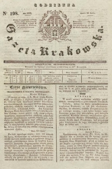 Codzienna Gazeta Krakowska. 1832, nr 198
