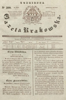 Codzienna Gazeta Krakowska. 1832, nr 200