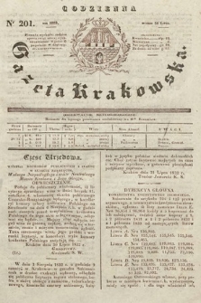 Codzienna Gazeta Krakowska. 1832, nr 201