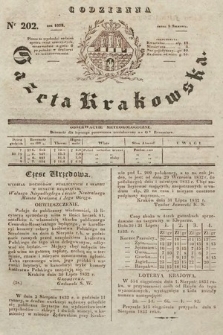 Codzienna Gazeta Krakowska. 1832, nr 202