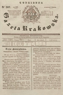 Codzienna Gazeta Krakowska. 1832, nr 207