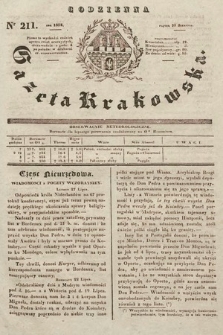 Codzienna Gazeta Krakowska. 1832, nr 211