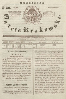 Codzienna Gazeta Krakowska. 1832, nr 221