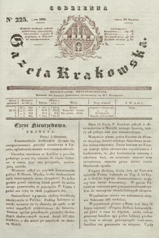 Codzienna Gazeta Krakowska. 1832, nr 225