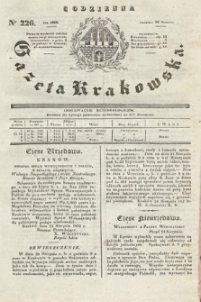 Codzienna Gazeta Krakowska. 1832, nr 226