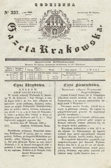 Codzienna Gazeta Krakowska. 1832, nr 227