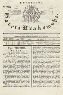 Codzienna Gazeta Krakowska. 1832, nr 228