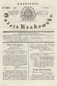 Codzienna Gazeta Krakowska. 1832, nr 229