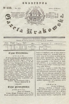 Codzienna Gazeta Krakowska. 1832, nr 233