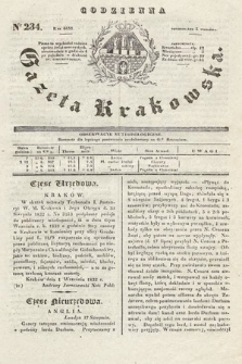 Codzienna Gazeta Krakowska. 1832, nr 234