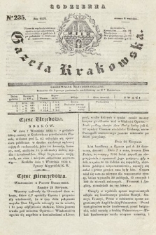 Codzienna Gazeta Krakowska. 1832, nr 235