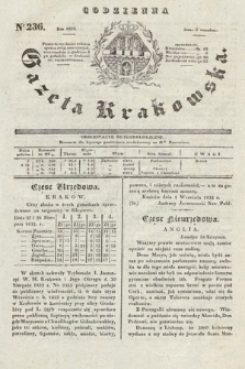 Codzienna Gazeta Krakowska. 1832, nr 236