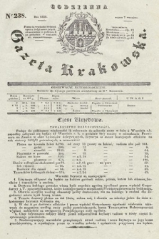 Codzienna Gazeta Krakowska. 1832, nr 238