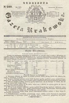 Codzienna Gazeta Krakowska. 1832, nr 240