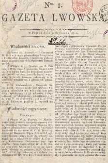 Gazeta Lwowska. 1812, nr 1