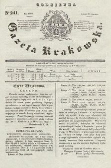 Codzienna Gazeta Krakowska. 1832, nr 241