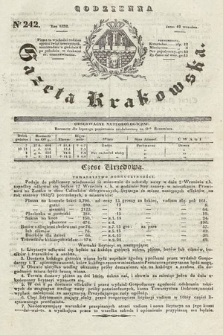 Codzienna Gazeta Krakowska. 1832, nr 242
