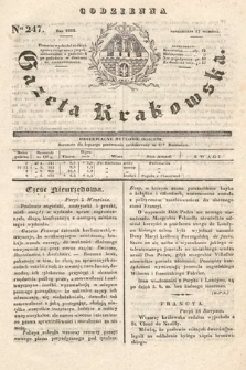 Codzienna Gazeta Krakowska. 1832, nr 247