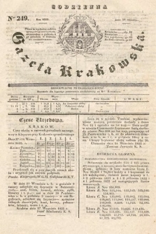 Codzienna Gazeta Krakowska. 1832, nr 249