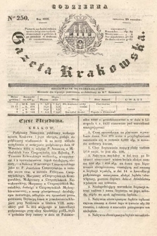 Codzienna Gazeta Krakowska. 1832, nr 250
