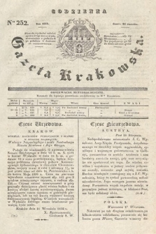 Codzienna Gazeta Krakowska. 1832, nr 252