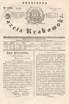 Codzienna Gazeta Krakowska. 1832, nr 253
