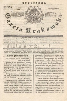 Codzienna Gazeta Krakowska. 1832, nr 258
