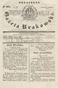 Codzienna Gazeta Krakowska. 1832, nr 261