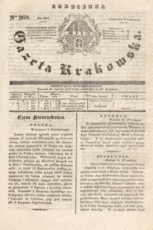 Codzienna Gazeta Krakowska. 1832, nr 268