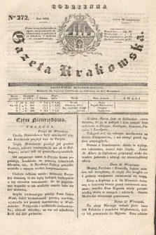 Codzienna Gazeta Krakowska. 1832, nr 272