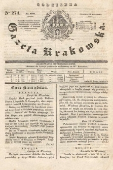 Codzienna Gazeta Krakowska. 1832, nr 274