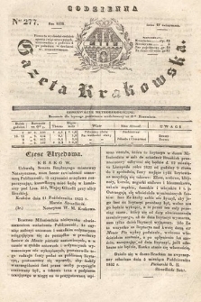 Codzienna Gazeta Krakowska. 1832, nr 277