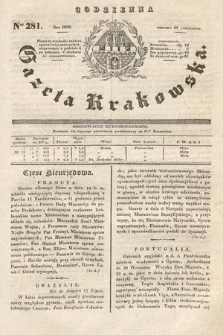 Codzienna Gazeta Krakowska. 1832, nr 281