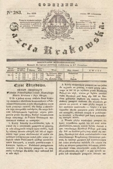Codzienna Gazeta Krakowska. 1832, nr 283