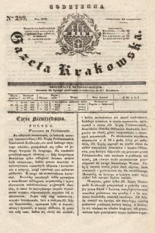 Codzienna Gazeta Krakowska. 1832, nr 289