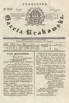 Codzienna Gazeta Krakowska. 1832, nr 294