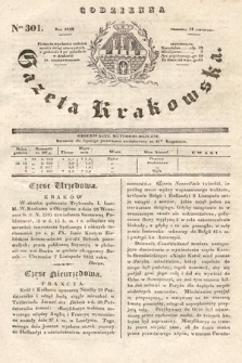 Codzienna Gazeta Krakowska. 1832, nr 301