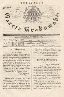 Codzienna Gazeta Krakowska. 1832, nr 303