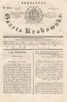 Codzienna Gazeta Krakowska. 1832, nr 304