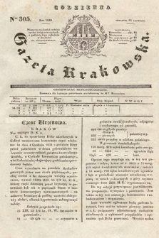 Codzienna Gazeta Krakowska. 1832, nr 305