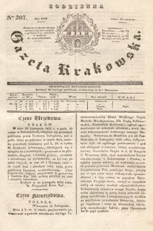 Codzienna Gazeta Krakowska. 1832, nr 307