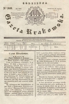 Codzienna Gazeta Krakowska. 1832, nr 309
