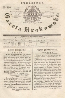 Codzienna Gazeta Krakowska. 1832, nr 310