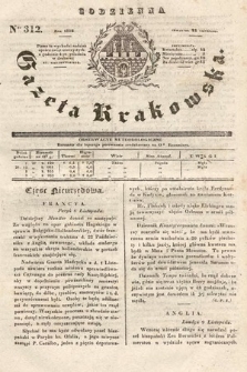 Codzienna Gazeta Krakowska. 1832, nr 312