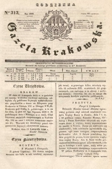 Codzienna Gazeta Krakowska. 1832, nr 313
