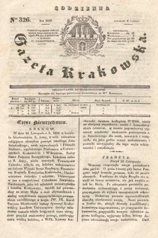 Codzienna Gazeta Krakowska. 1832, nr 326